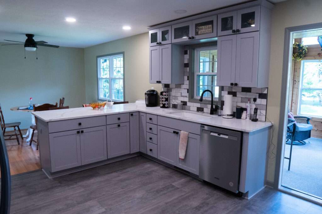modern gray kitchen remodel